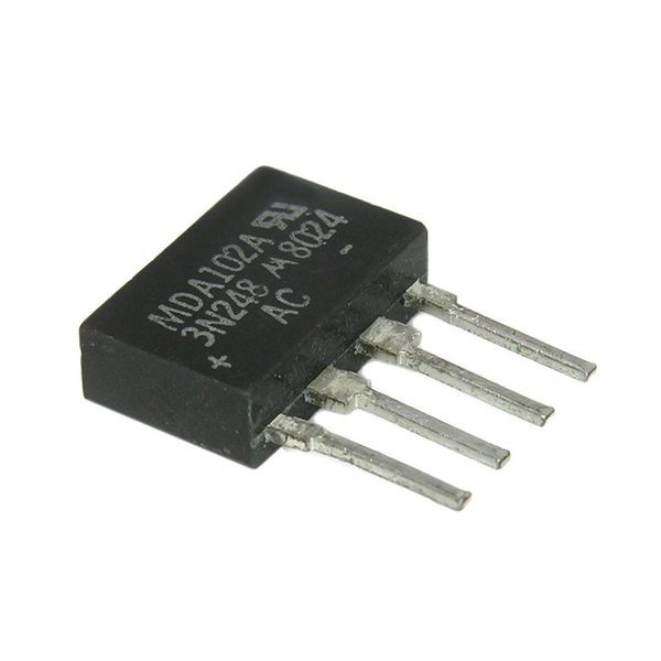 MDA102A 200V 1A In-Line Bridge Rectifier - Click Image to Close